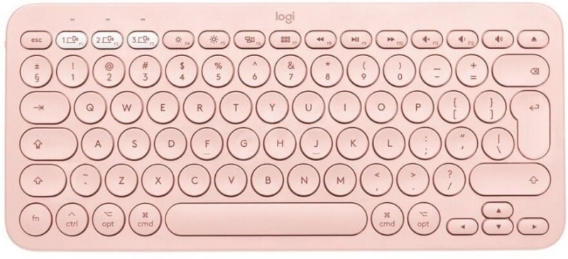 Logitech klaviatuur K380 Bluetooth Multi-Device Keyboard for Mac Rose, roosa (US ENG)