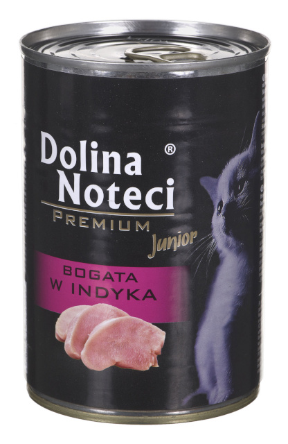 Dolina Noteci kassitoit DNT Premium Cat Junior Rich in Turkey 400g
