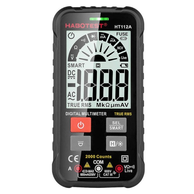 Habotest digitaalne universaalne multimeeter HT112A True RMS