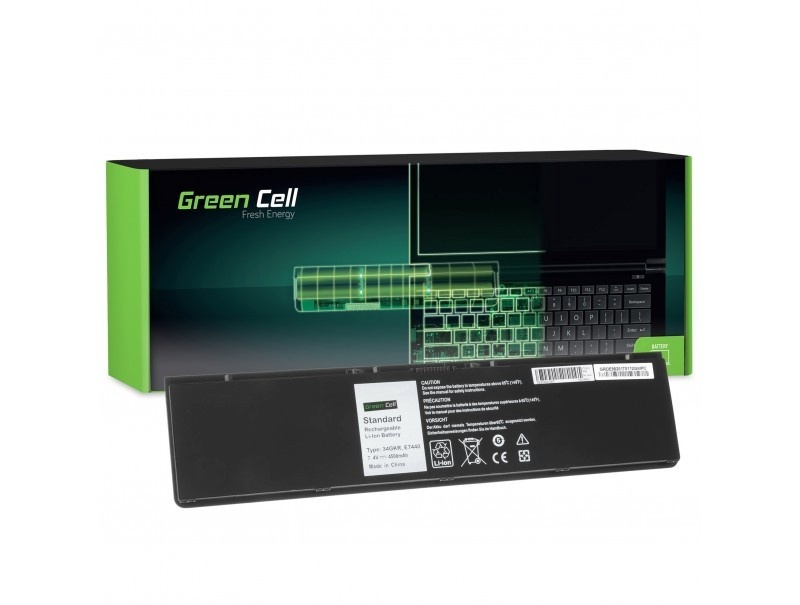 Green Cell sülearvuti aku Dell E7440 34GKR 3RNFD 7.4V 4,5Ah
