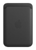 Apple magnetiga kaarditasku iPhone Leather Wallet with MagSafe - Black, must
