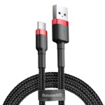 Baseus laadimiskaabel Cafule cable USB-C 3A 0.5m, punane/must