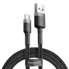 Baseus laadimiskaabel Cafule Cable USB 2.0 -> USB-C 3A 0.5m, hall/must