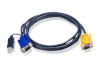 Aten switch 2L-5202UP 1.8M USB KVM Cable with 3 in 1 SPHD and built-in PS/2 to USB converter