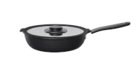 Fiskars pann Functional Form Frying Pan with Lid, 26cm, must