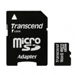 Transcend mälukaart microSDHC 16GB Class 10 + adapter