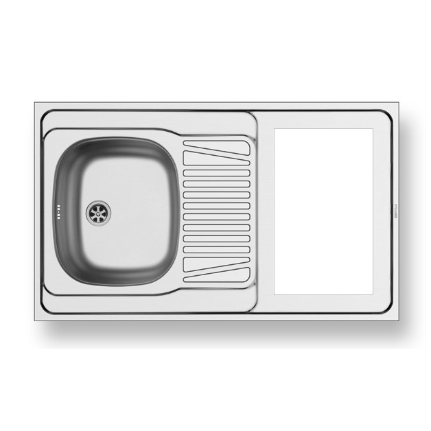 Pyramis kraanikauss Pyramis ilma pliidiplaadita 100x60 cm