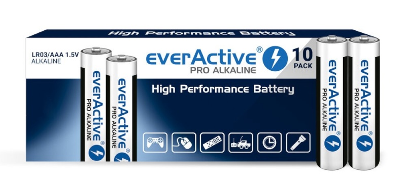 everActive patarei LR03/AAA PRO Alkaline SHRINK 10 tk