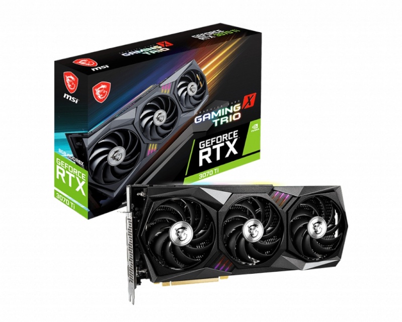 MSI videokaart nVidia GeForce RTX 3070 Ti GAMING X TRIO 8GB GDDR6X, V505-009R