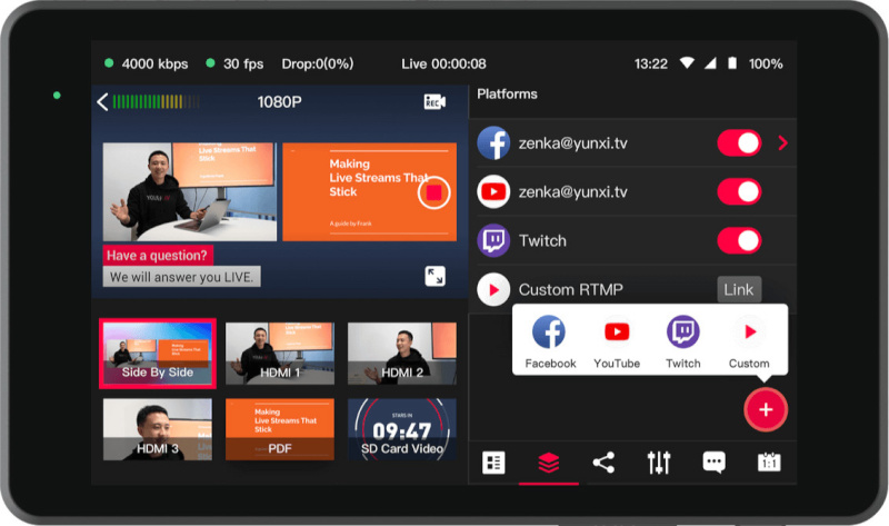YoloLiv otseülekande seade YoloBox Pro Multicam Live Stream