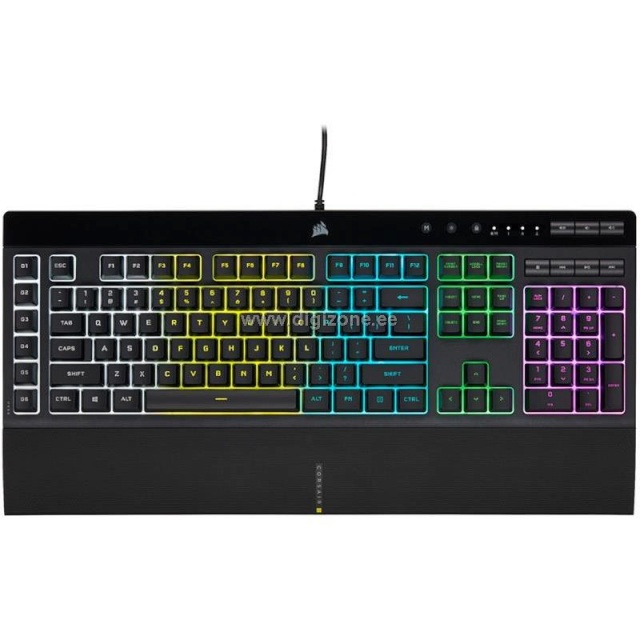 Corsair klaviatuur Corsair K55 RGB PRO Rubber Dome SWE