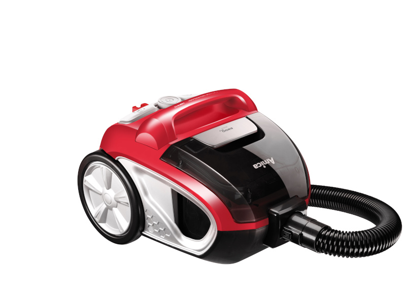 Amica tolmuimeja Bagio Eco VM3044 1.5 L Cylinder vacuum 900 W, Bagless, punane/must