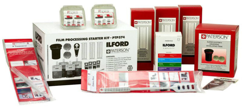 Ilford + Paterson filmi ilmutuskomplekt Starter Kit 2