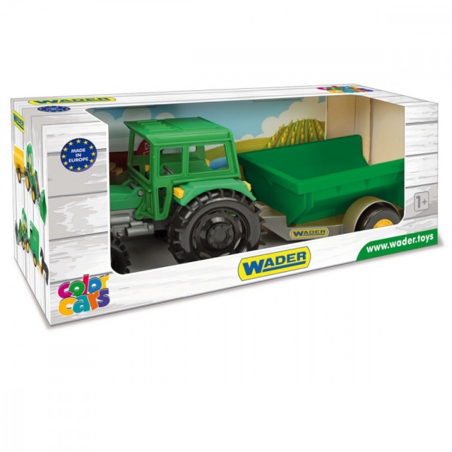Wader mängutraktor WAD-35022 Wader Farmer Tractor with a trailer in a carton