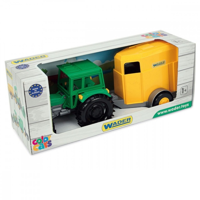 Wader mängutraktor WAD-35023 Wader Farmer Tractor with a trailer in a carton