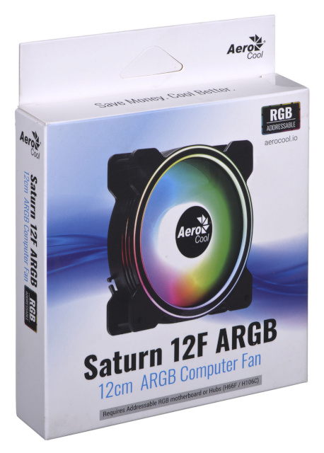 Aerocool jahutus Saturn 12F ARGB, 120mm, must