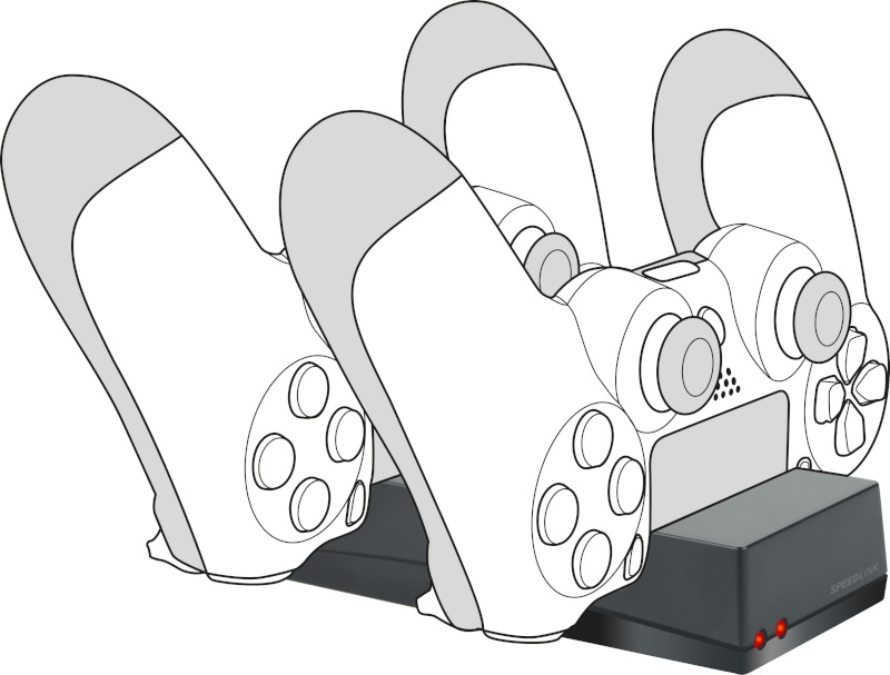 Speedlink mängupuldi laadija Jazz PS4 (SL-450000-BK)