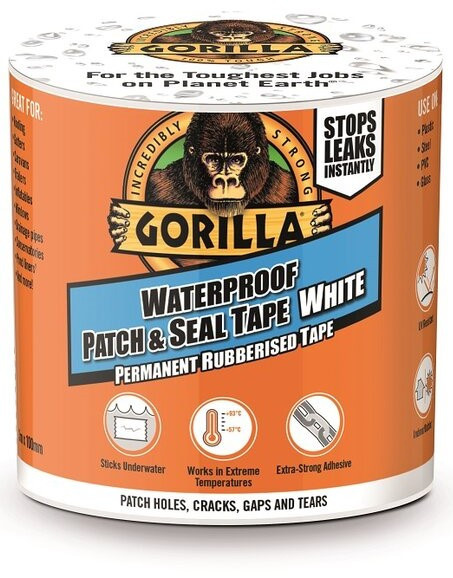 Gorilla teip "Patch & Seal" 3m, valge
