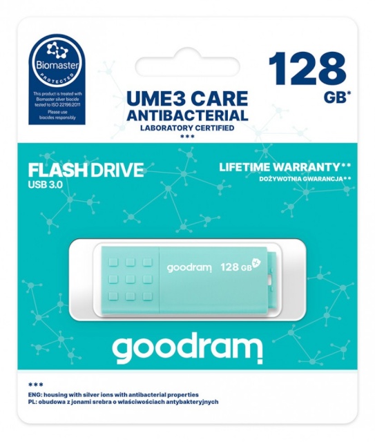 GOODRAM mälupulk Pendrive UME3 Care 128GB USB 3.0