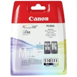 Canon tindikassett PG-510/CL-511 Twin Pack, värviline/must