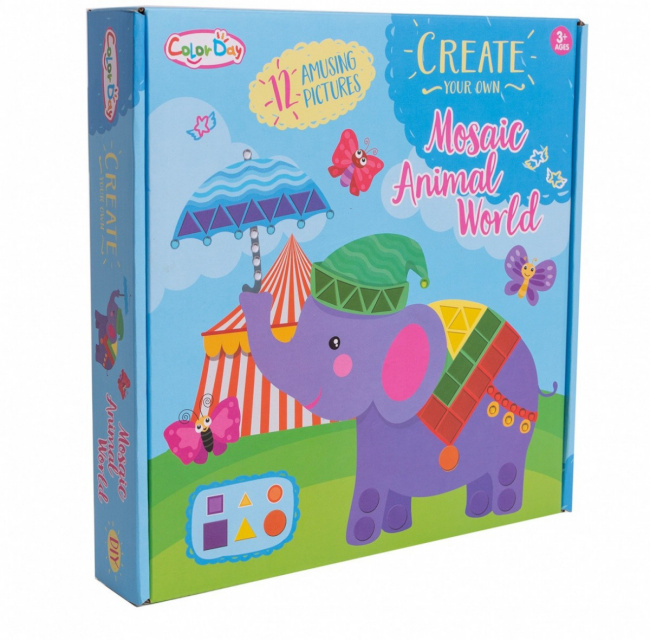 ASKATO kunstikomplekt Create Your Own Mosaic Animal World