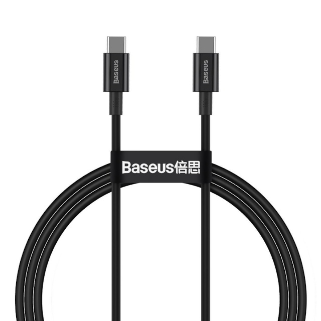 Baseus laadimiskaabel Superior Series USB-C to USB-C, 100W, 1m (must)