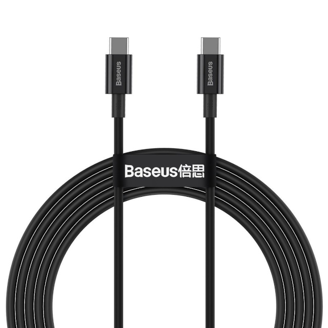 Baseus laadimiskaabel Superior Series USB-C to USB-C, 100W, 2m (must)