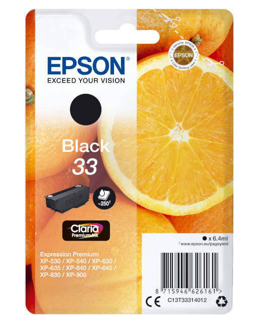 Epson tindikassett Epson 33 ExpressionHome XP must T3331