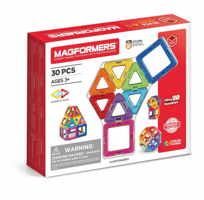 Magformers konstruktor Magnetic Blocks Basic 30 elementi