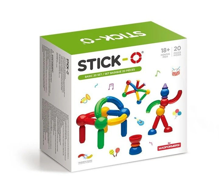 Magformers konstruktor Stick-o Basic, 30-osaline