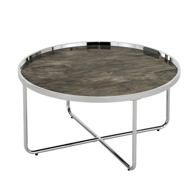 H4Y diivanilaud ASTOR hall D80xH40cm, klaas, terasjalad