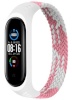 Randmerihm Solo Loop Nylon Braided Band (Mi Band 6/5/4) XS 140-150mm, roosa/valge