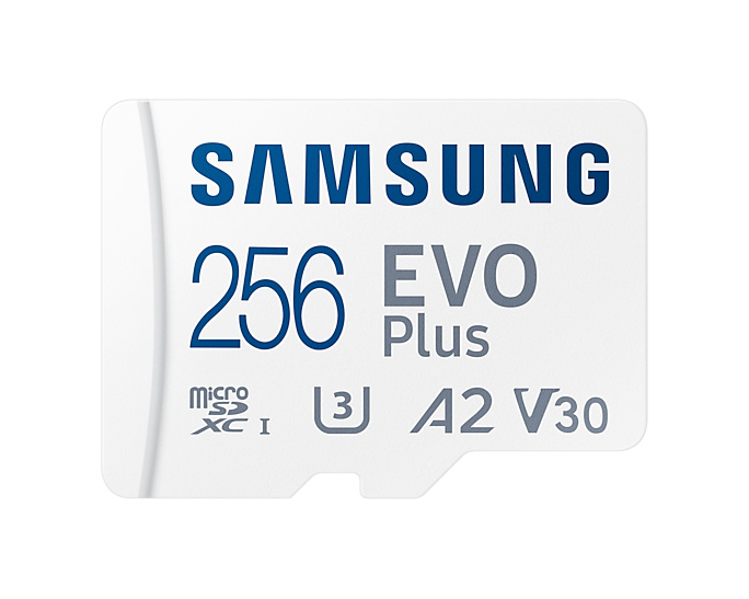 Samsung mälukaart microSD EVO PLUS 256 GB, MicroSDXC