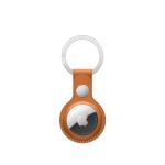 AirTag Leather Key Ring - Golden Brown