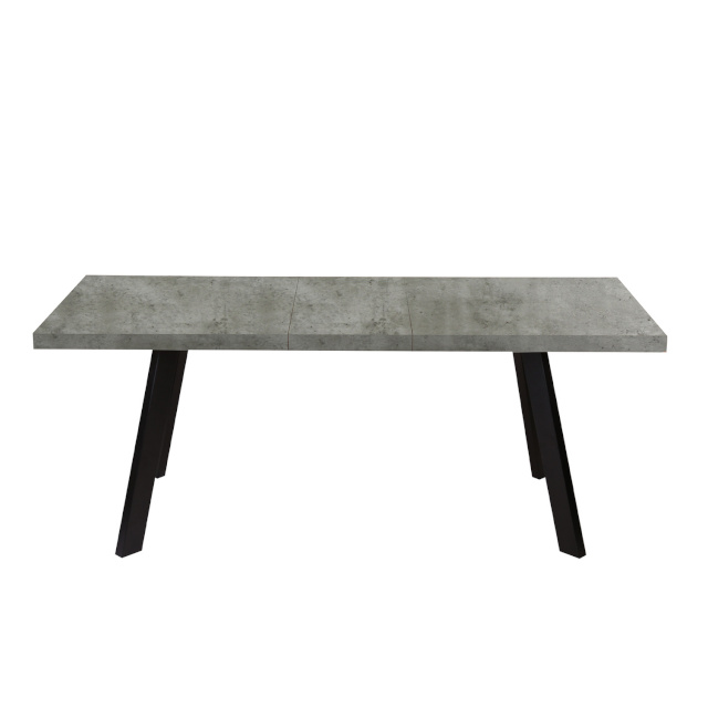 H4Y söögilaud BRIGIT 159/198x84,5xH77cm, betoon, MDF, metalljalad