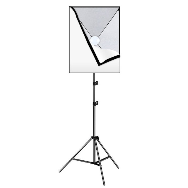Puluz Studio softbox 50x70cm, statiiv, LED bulb 1tk PU5070EU