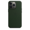 Apple kaitsekest iPhone 13 Pro Leather Case with MagSafe - Sequoia Green, tumeroheline