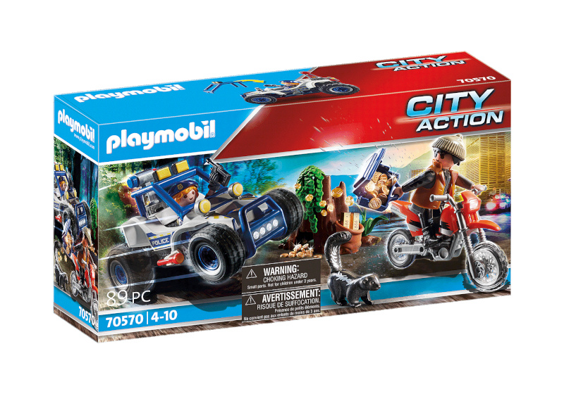 Playmobil klotsid City Action Police Off-Road Car with Jewel Thief 70570