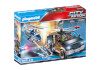 Playmobil klotsid City Action Helicopter Pursuit with Runaway Van 70575