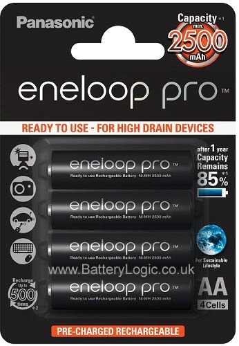 Panasonic akud eneloop Pro AA/HR6 2500mAh 4tk