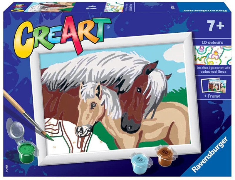 Ravensburger Poland kunstikomplekt Coloring book CreArt for Children - Horses