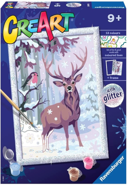 Ravensburger Poland kunstikomplekt Coloring book CreArt for Children - Winter Friends