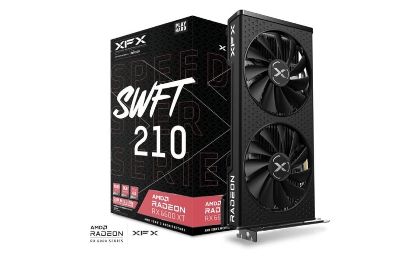 XFX videokaart AMD Radeion RX 6600 XT Speedster SWFT 210 Core Gaming 8GB GDDR6, RX-66XT8DFDQ