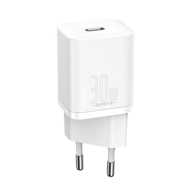 Baseus kiirlaadija Super Si Charger 1C 30W, valge