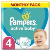 Pampers mähkmepüksid Active Baby - suurus 4, 9kg-14kg, 180 tk