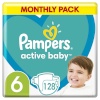 Pampers mähkmed Active Baby - suurus 6, 128 tk, 13kg-18kg