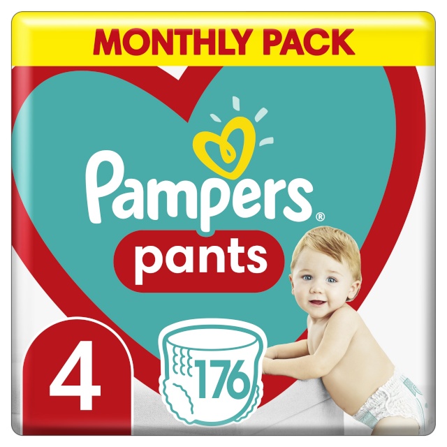 Pampers mähkmed Pants, suurus 4, 176 tk, 9kg-15kg