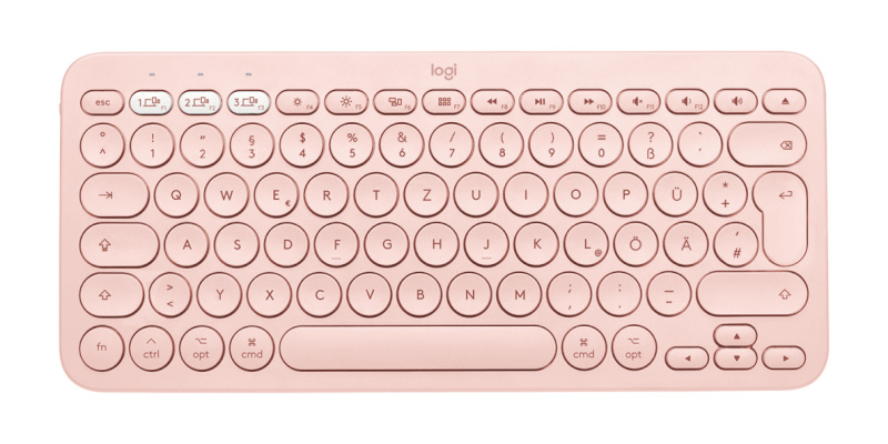 Logitech klaviatuur K380 Bluetooth Multi-Device Keyboard for Mac Rose, roosa (Nordic)