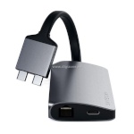 Satechi USB jagaja USB-C Multimeda Dual 4K HDMI, hall