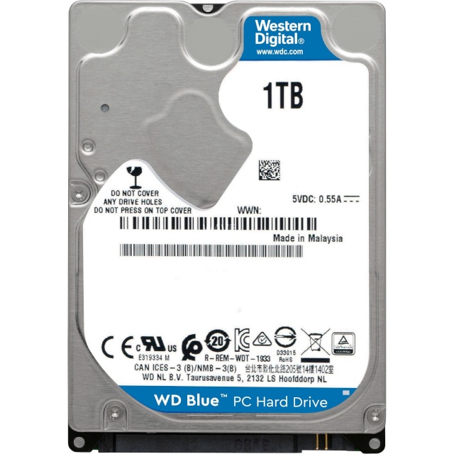 WD kõvaketas Blue WD10SPZX 1TB 2.5"